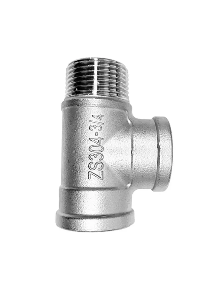Male+Female+Female Threaded 3 Way Tee T Pipe Fitting 1/2" 3/4" 1" BSP Threaded SS304 Stainless Steel