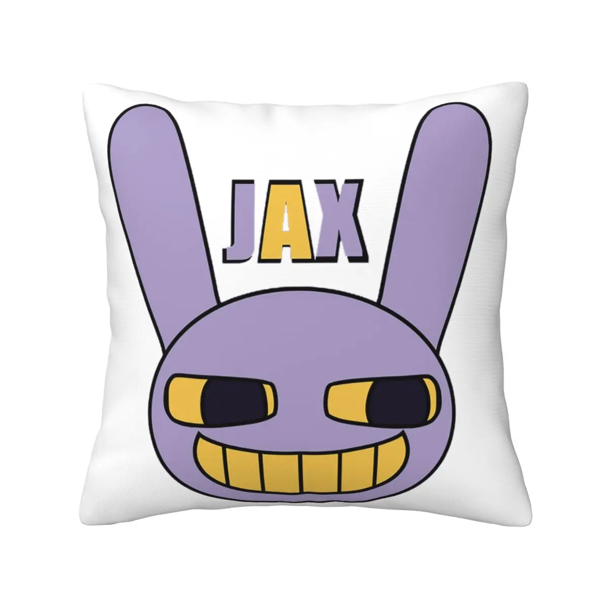 Jax With Name (The Amazing Digital Circus) Square Pillowcase Pillow Cover Cushion Decor Comfort Throw Pillow for Home Bedroom