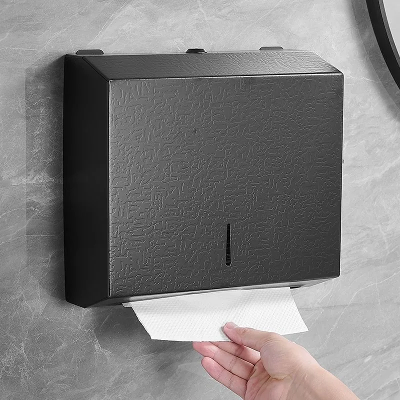 Stainless Steel Paper Holders Bathroom Waterproof Lightweight Toilet Square Tissue Holder Household Bathroom Accessories