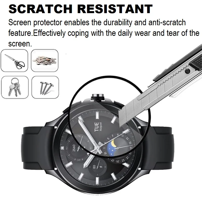 واقي شاشة ثلاثي الأبعاد منحني الحافة ، غطاء كامل ، واقي ناعم ، ساعة ذكية 2 برو ، 3 صوفي