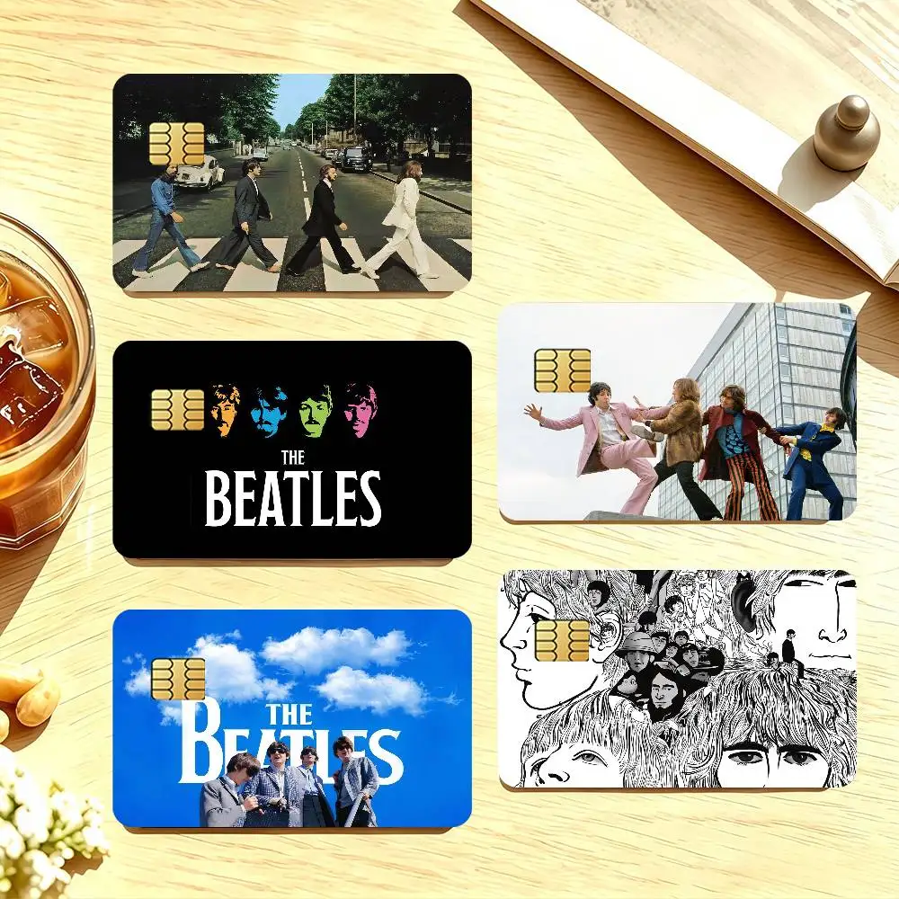 Rock band T-The B-Beatles Credit Card Skin Stickers For Bank Card Bus Metro Cards Waterproof Anti-Scratch Gift 4PCS