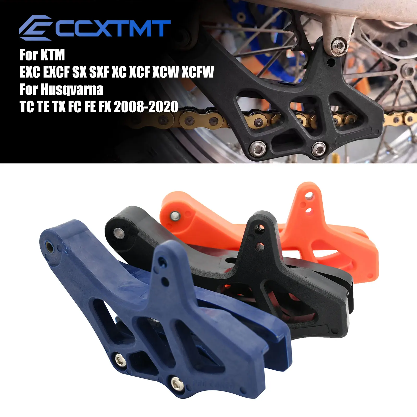 Motorcycle Plastic Chain Guide Guard Protector For Husqvarna FC FX TX TE FE TC 125-501 For KTM EXC EXCF SX SXF XC XCF 2008-2020
