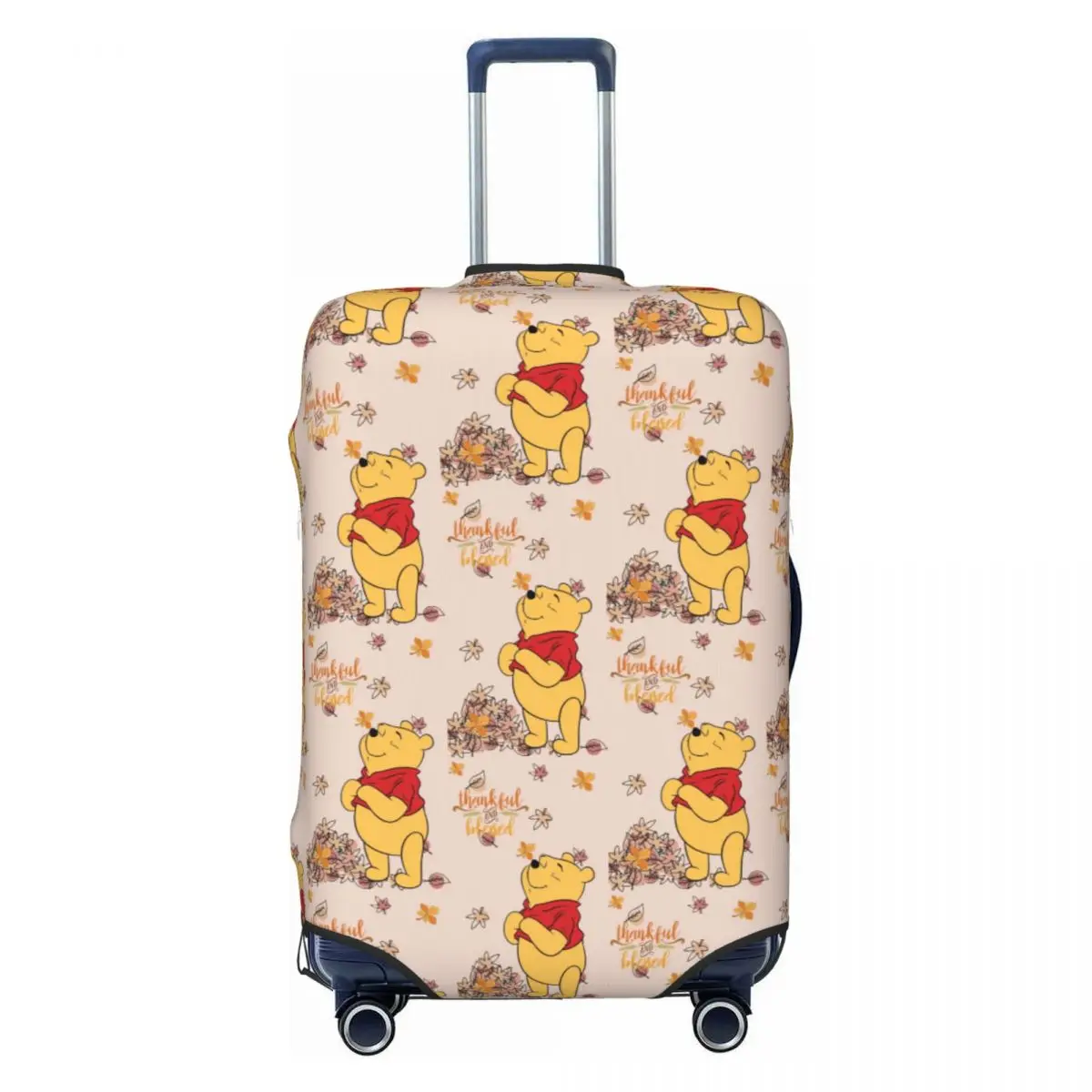 

Custom Winnie The Pooh Bear Manga Luggage Cover Protector Cute Travel Suitcase Covers for 18-32 Inch
