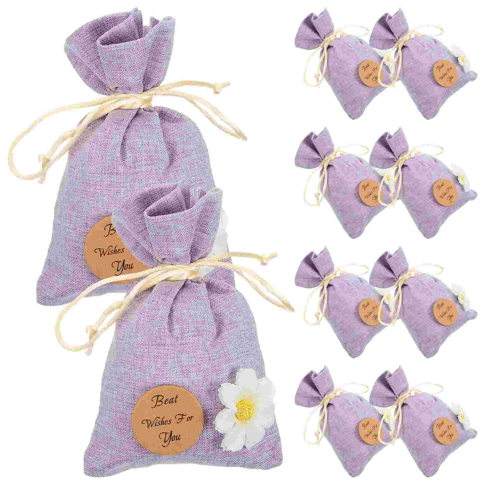 10 Pcs Lavender Sachet Bag Hanging Empty Sachets Gift Portable Small Bags Numb Scent Pouch