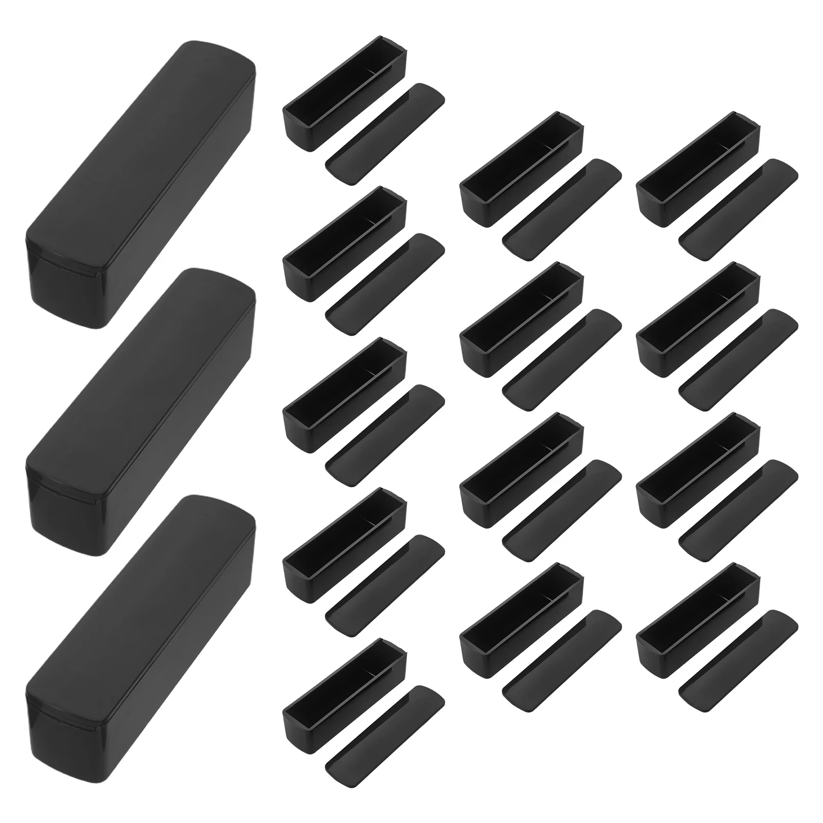 

4 шт. японская коробка для печати с именем - выдвижные коробки для хранения сургучной печати для органайзера для штампов - пластиковый футляр для канцелярских принадлежностей для офиса и школы