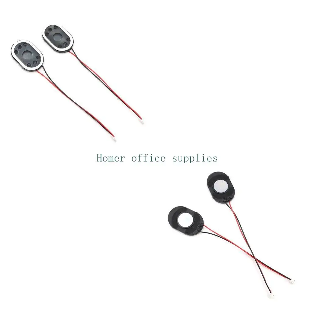 K43B 2 Pieces 8Ω 1W 2030 Speaker Oval Loudspeaker Car Navigation Speaker 2P 1.25 Terminals 110 dB SNR 8 ohms 1 watt 8r 1w