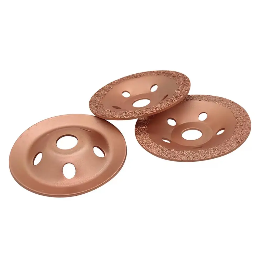 125mm Diameter 22mm Bore Brazed Diamond Cutting Grinding Disc Suitable for Polishing Wood Shaping Disc Stone, Tire and Rubber