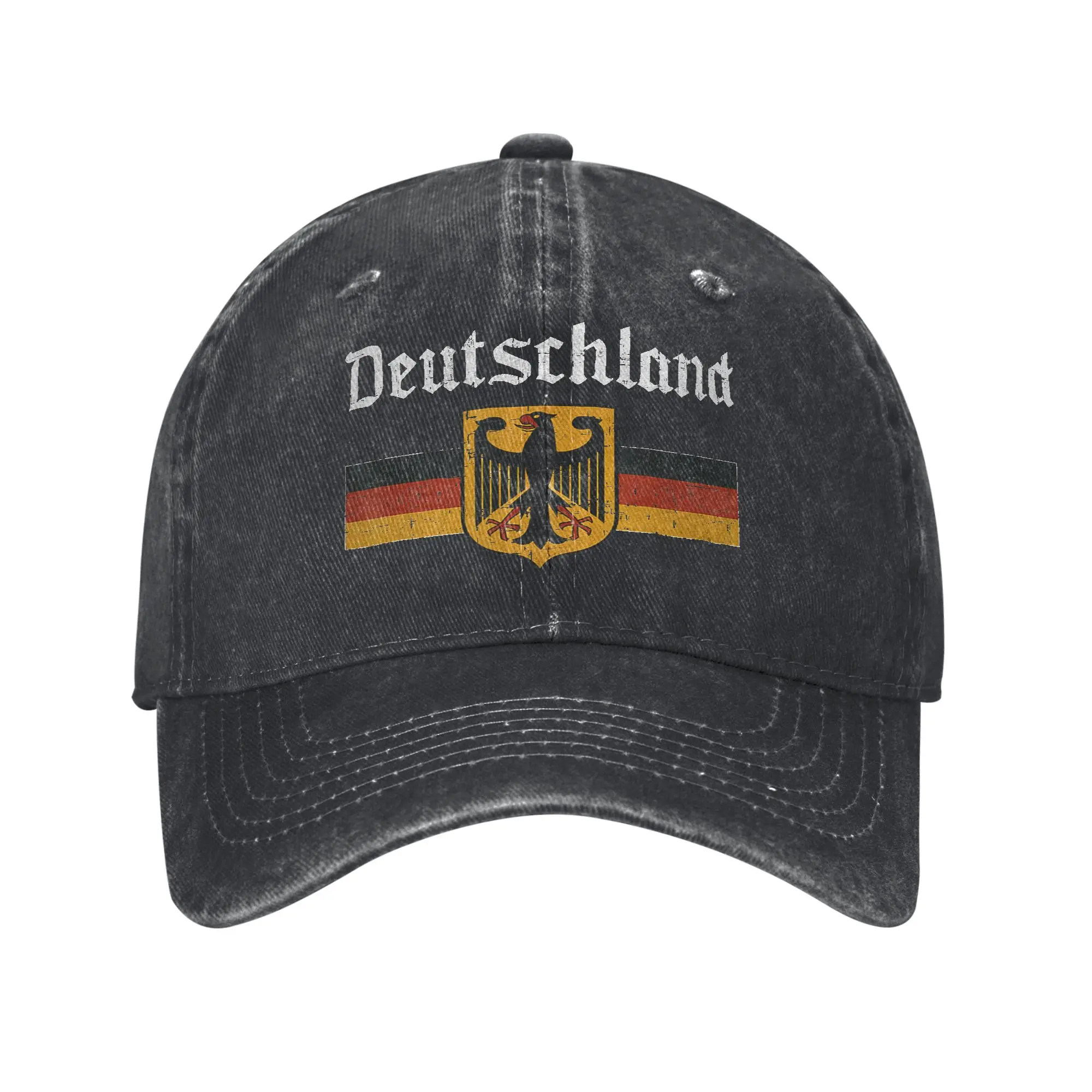 Deutschland Flag Eagle German Casual Baseball Cap For Women Men Summer  Hiking Trucker Hat Fashion Wholesale Snapback Cap