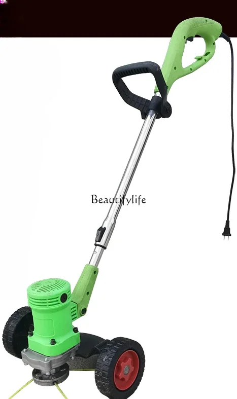

1High-Power Electric Mower Plug-in Hand Push Mower Small Household