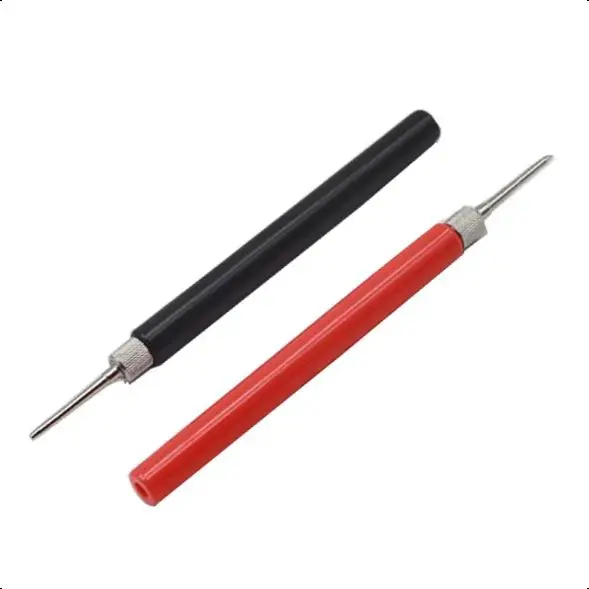 【5-1PCS】Insulated Test Meter Probe Insulated Test Probe Connector For Multimeter Stainless Steel Needle Test Leads  Needle 2.0mm