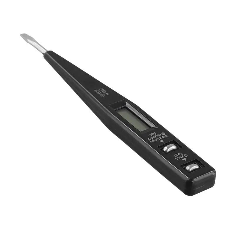 A67P-Digital Test Pencil Screwdriver Probe Light Voltage Tester AC/DC 12-220V Electrical Test Pen Voltmeter