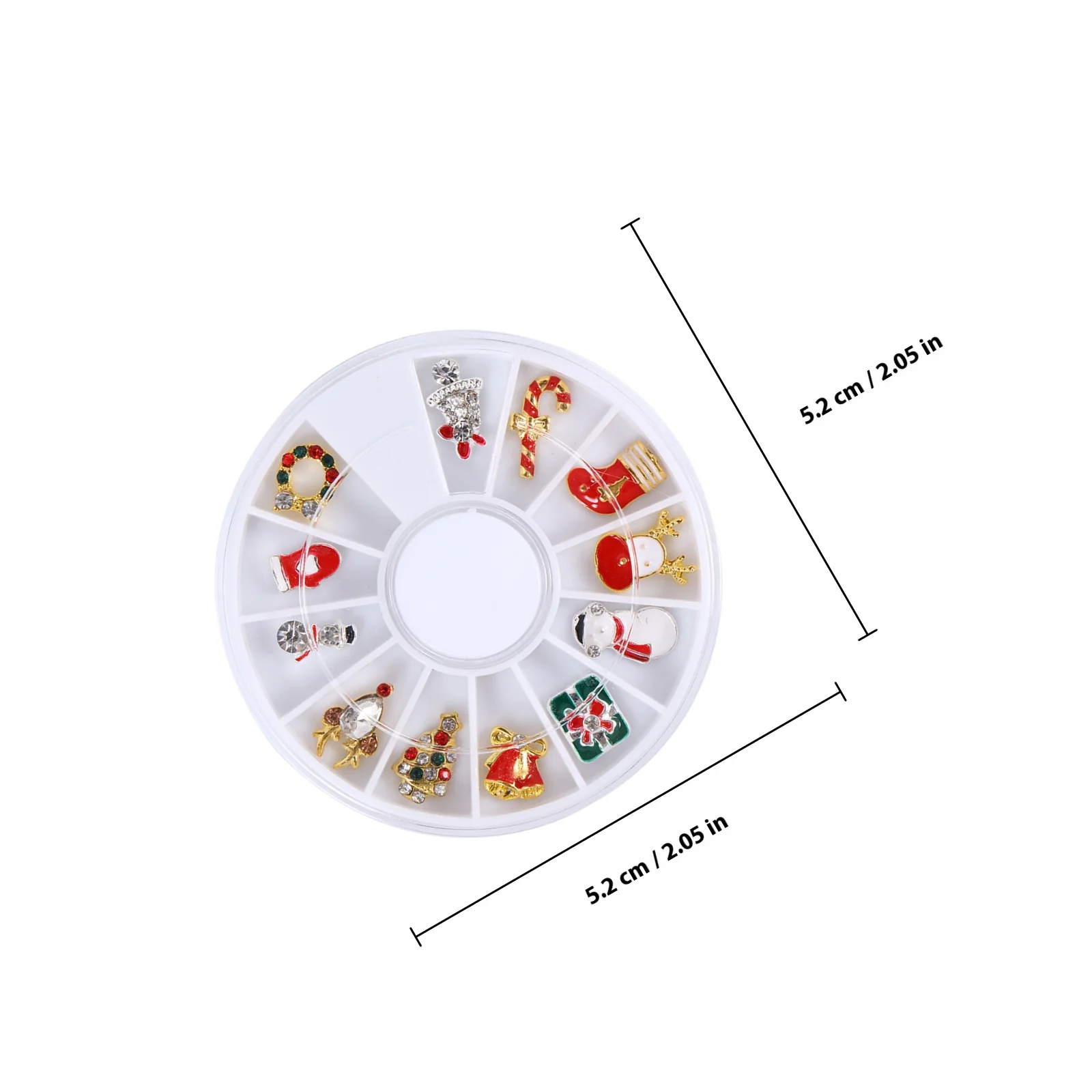 Świąteczne ozdoby ze stopu do zdobienia paznokci, cyrkonie do manicure świątecznego, zawieszki w kształcie płatków śniegu, narzędzia do dekoracji.