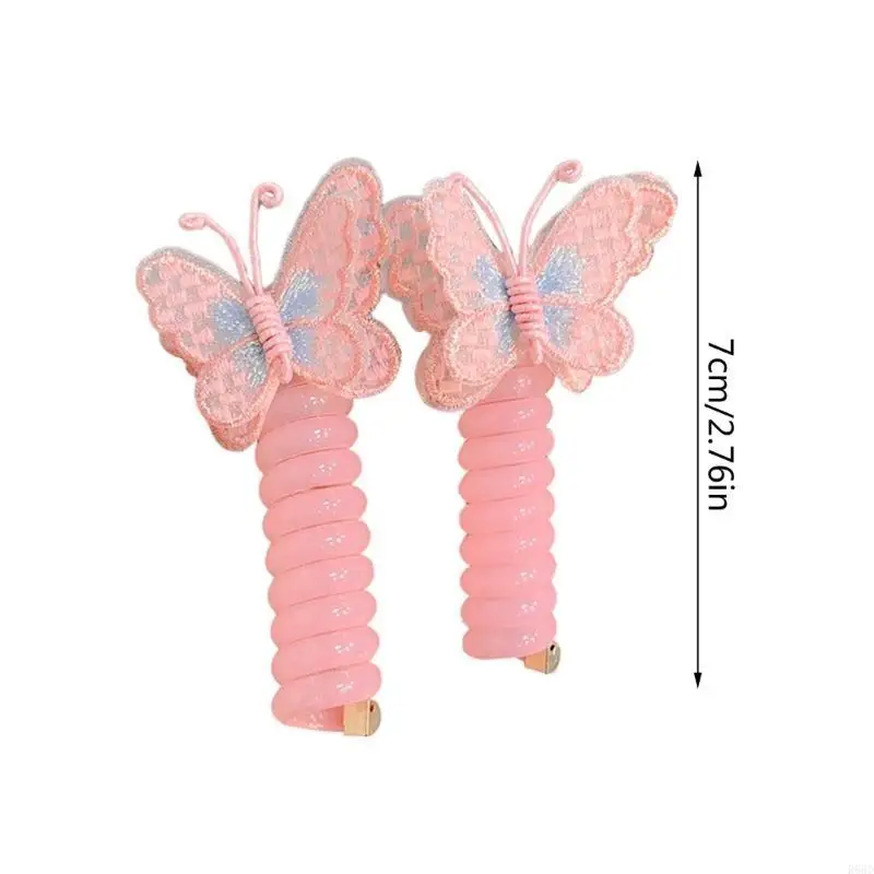 R66D No Crease Cord Hair Ties Ponytail Holder Elastics Traceless Butterfly Hair Rope Elastics Hair Styling Accessories