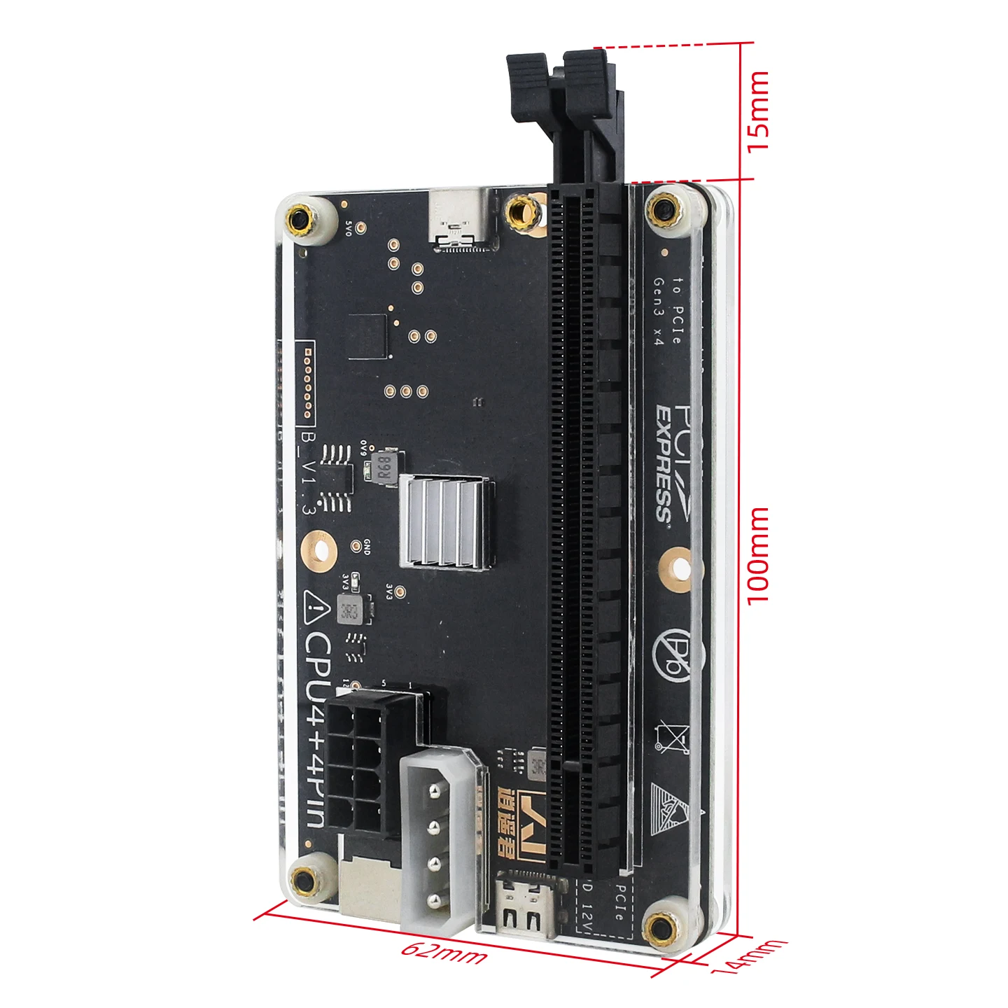 Thunderbolt 4 3 eGPU Dock External GPU Docking Station to PCIe Graphics Card Support RX4090 RX6900 for Laptop Notebook Mini PC