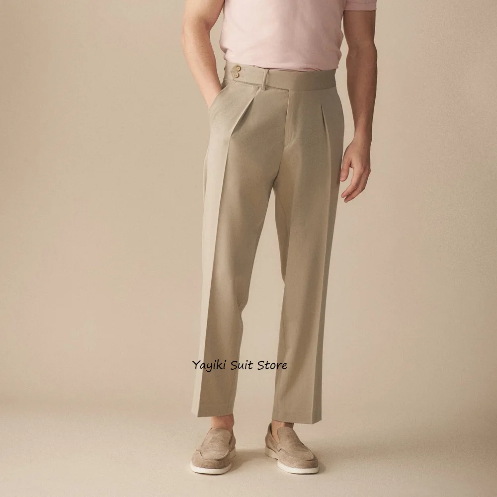 

Men's Trousers Straight Leg Classic Men's Pants for Man Polyester Fiber Solid Color Business Casual Work Trouser Tailoring