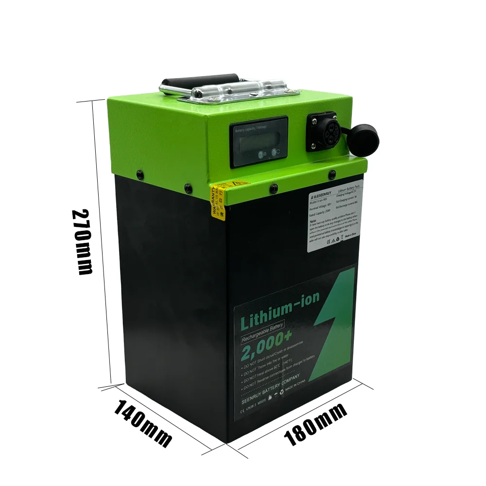 48V 35Ah Li ion Battery Lithium Iron Phosphate Built-in Bluetooth BMS