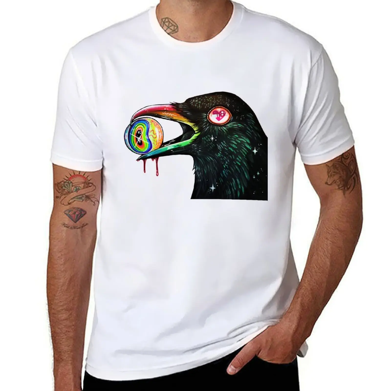 

GlitterCrow T-Shirt t shirts for man graphic vintage funny t shirts dark humor T-Shirt