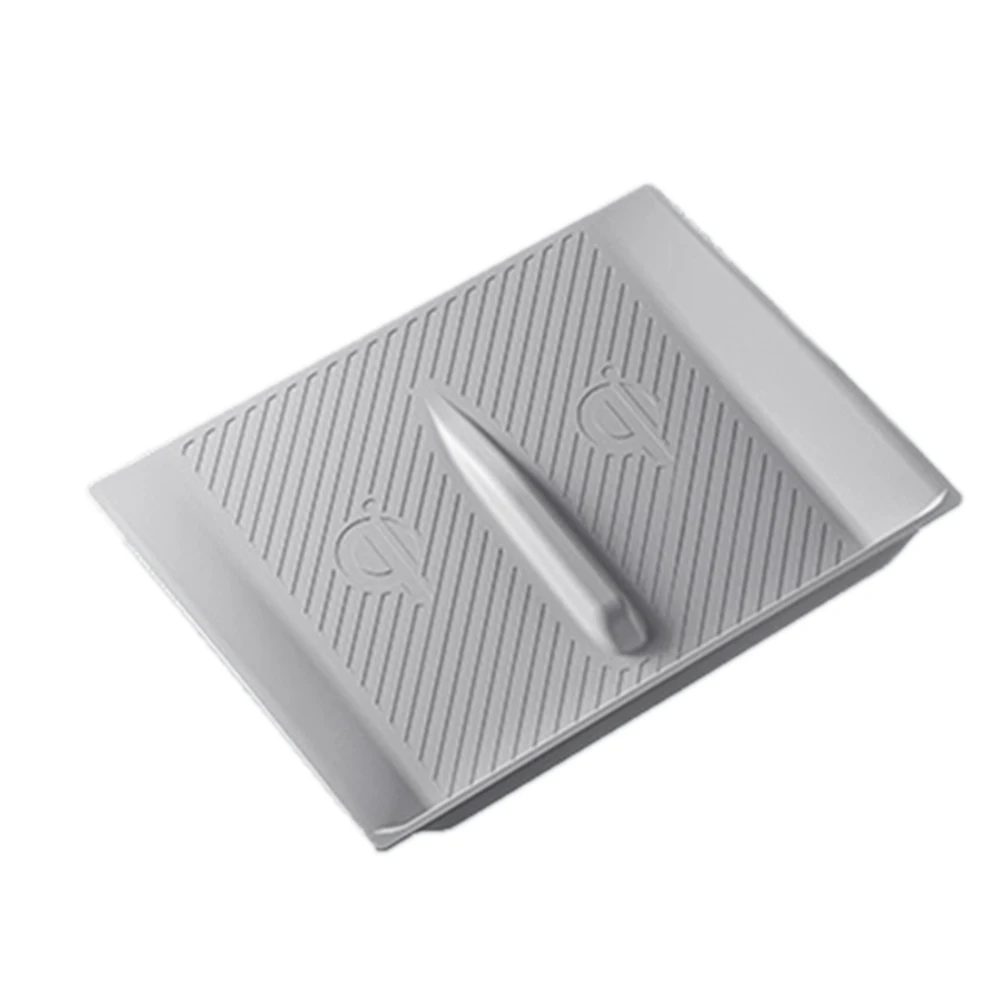 Tappetino antiscivolo per Tesla Nuovo modello SX 2023 Bracciolo posteriore Tappetino per caricabatterie wireless in silicone Copertura protettiva Parti di ricambio grigie-A6