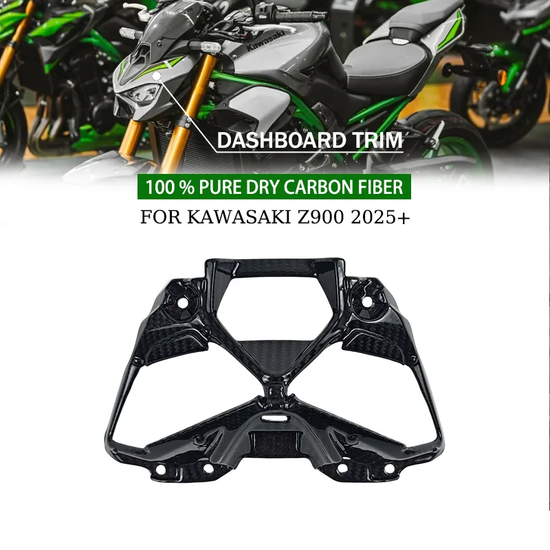 

For Kawasaki Z900 2025 Z 900 Z-900100% pure carbon fiber dry carbon motorcycle accessory Fron Cab interior lining Fairing Kit