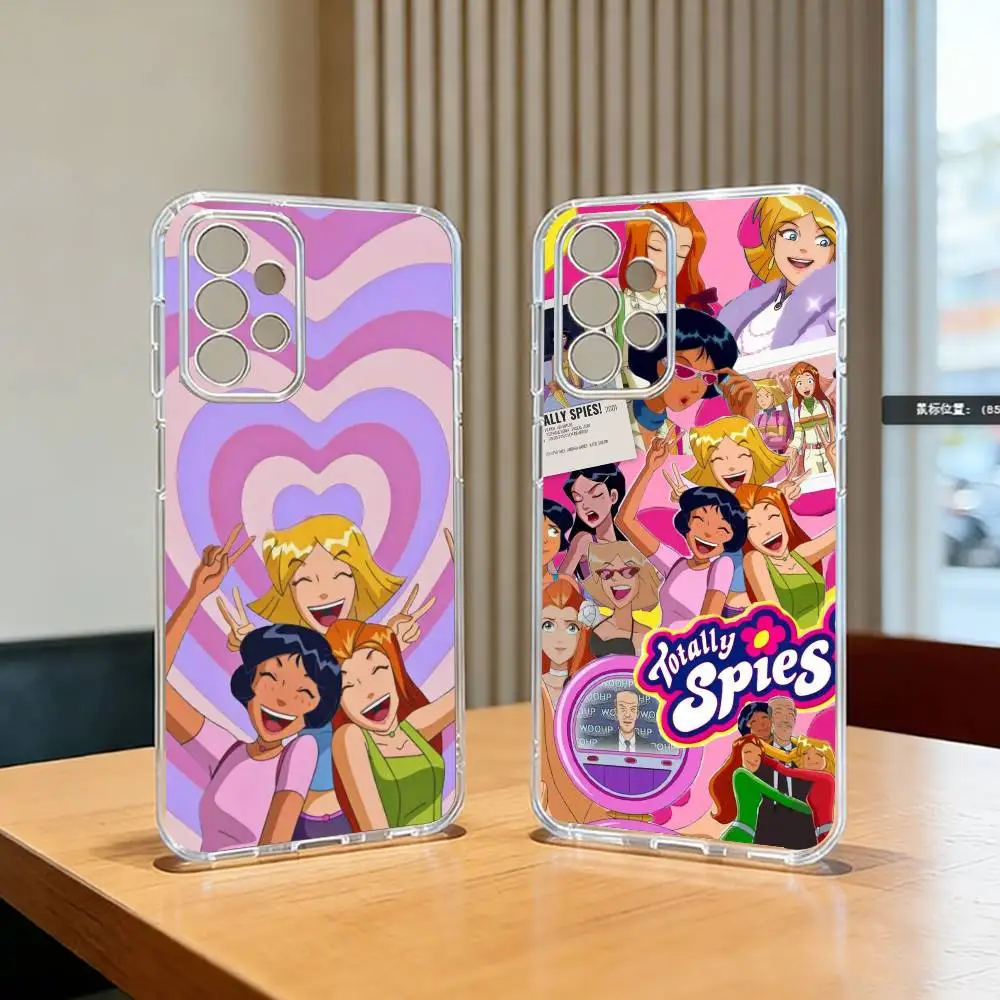 Funda para Teléfono Cool Girl T-Totally S-Spies, Transparente, de Silicona Suave, para Samsung S25, S24, S21, S22, S23, S30, Ultra, S20, Plus, Fe
