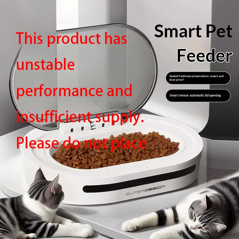 

Smart Automatic Pet Feeder - Motion-Sensing Lid with Fresh-Keep Seal, Auto Open/Close for Dry/Wet Food (CE Certified)​