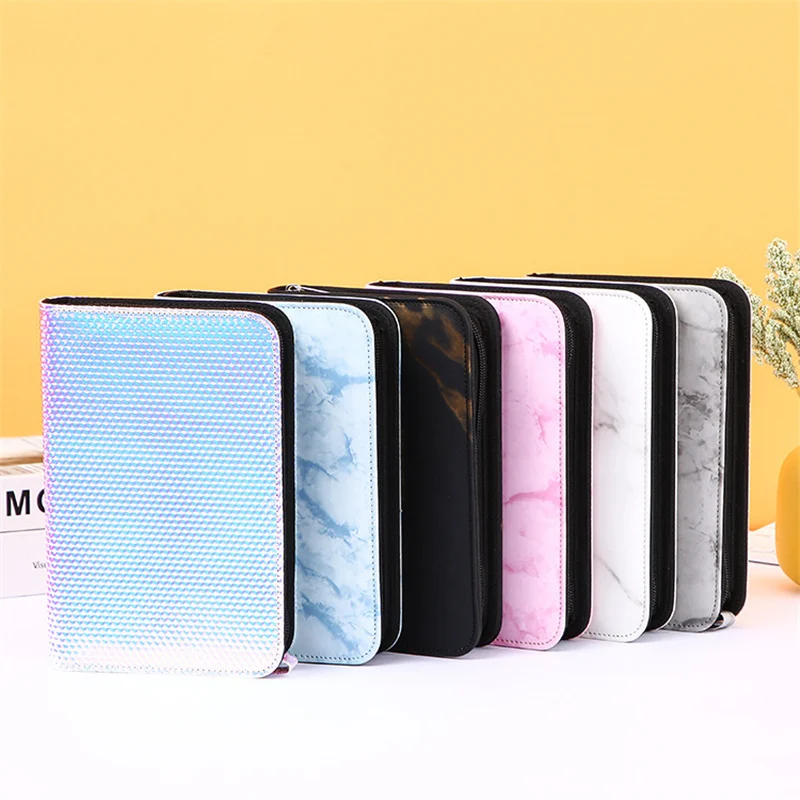 

A6 Hand Zip Bag Marble Loose Leaf Binder Notebook Inner Core Cover Note Book Planner Office Stationery Supplies