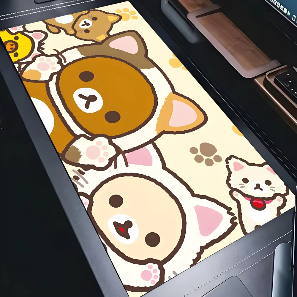 Japan SAN-X Rilakkuma Cute Mousepad Mousepad New Arrivals Large Gaming Mousepad L XL XXL Gamer Mouse Pad Size For Keyboards Mat