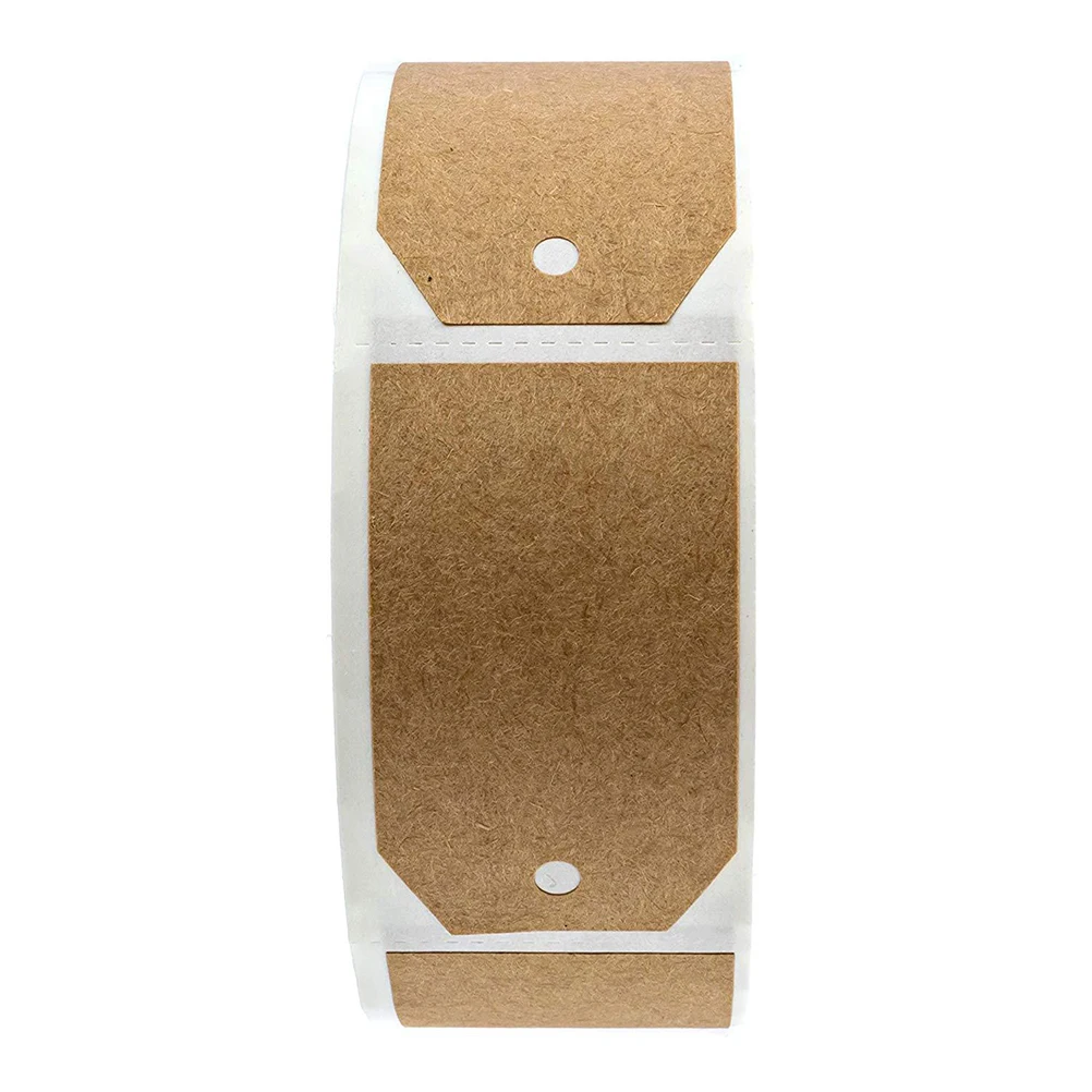 

Kraft Paper Label Sticker Self Adhesive Blank Lable H written Tags for Office School Party Storage Bottle ganization Marking