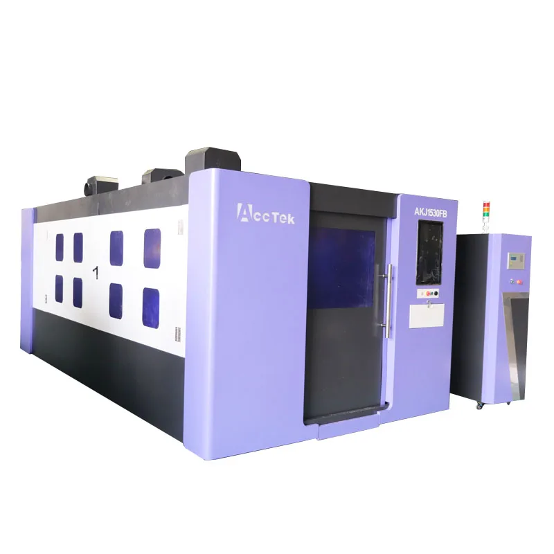 5mm Metal Sheet Cutting by Max Fiber Laser Source Single Table 1000w 1530 Laser Cutter Machine