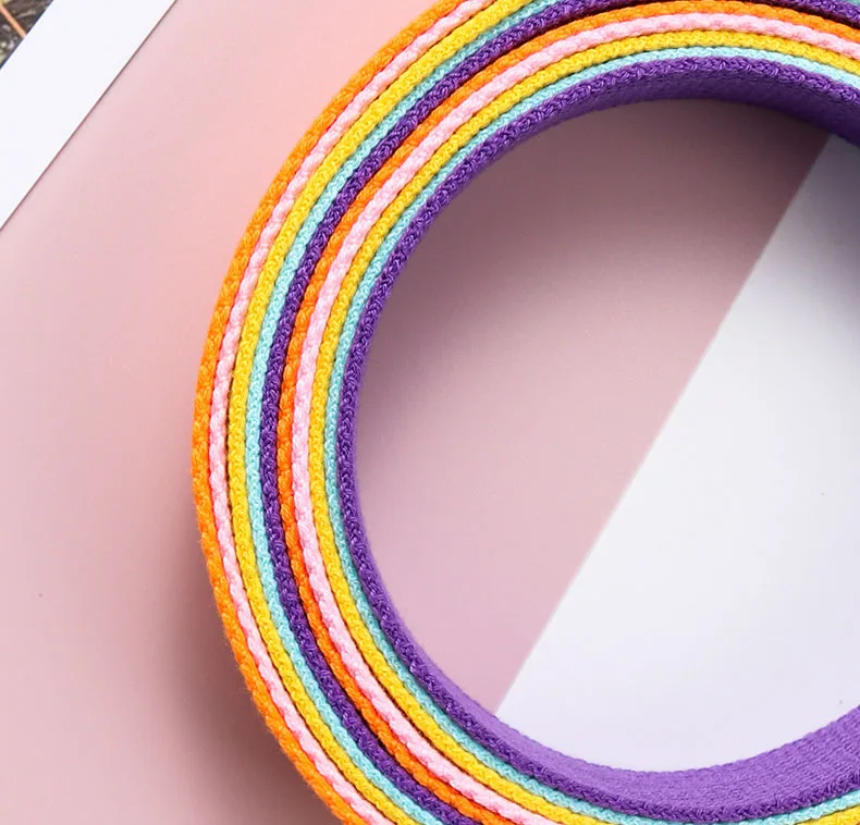 Bunte Nylon Taktische Gürtel Kinder Kawaii Nette Mode Kleidung Zubehör Leinwand Jugend Gürtel Gothic Kinder Jungen Mädchen – Detail 8