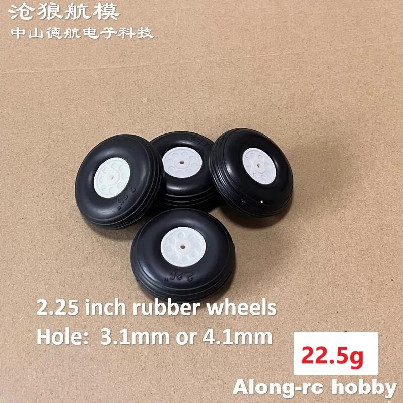 25 à 125mm 1.0 "1.25" 1.5 "2.0" 3 "4.0" 5.0 "roue en caoutchouc pour avion RC modèles de loisirs bricolage modèle d'avion train d'atterrissage pièces de rechange