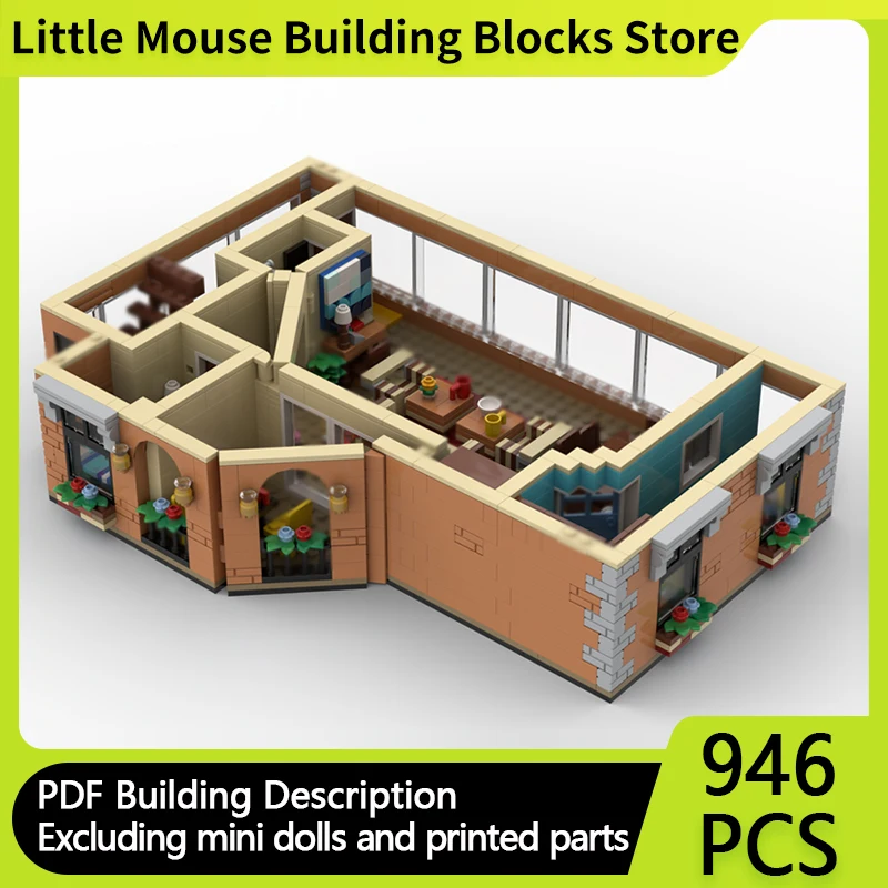 

City Street View Model MOC Building Bricks Popular TV Drama Scene Modular Technology Gifts Holiday Assemble Children Toys Suit
