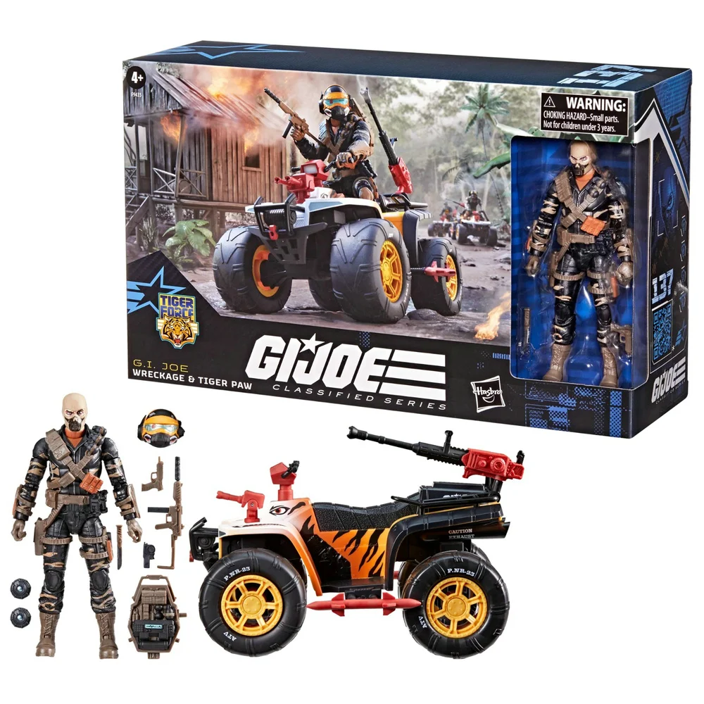 Genuine G.I.Joe GIJoe Wreckage, Tiger Paw Action Figure Model Toy 6in Soldier Collection Gift