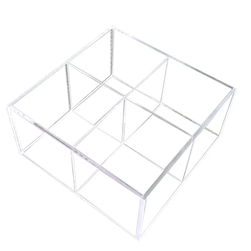 

9grids Acrylic Cosmetic Storage Box Jewelry Organizer Desktop Lipstick Skincare Products Shelf Bedroom Organizing Display Rack