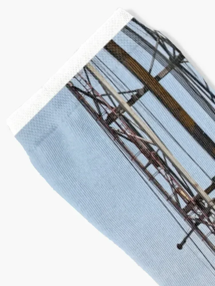 Oil and gas drilling rig with workers Socks football summer winter Non-slip Woman Socks Men's