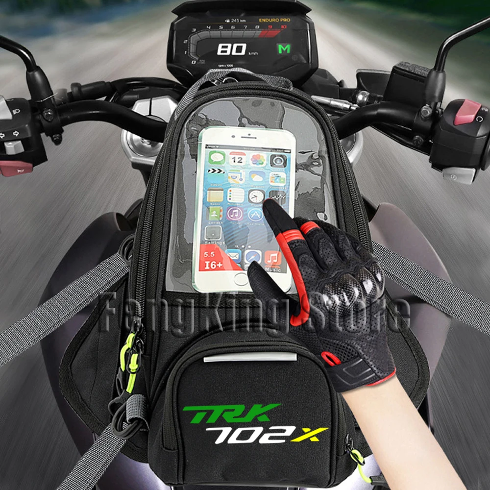 For Benelli TRK702X TRK 702 X Trk 702x Motorcycle Magnetic Bag Riding Bag Navigation Fuel Tank Bag Large Screen