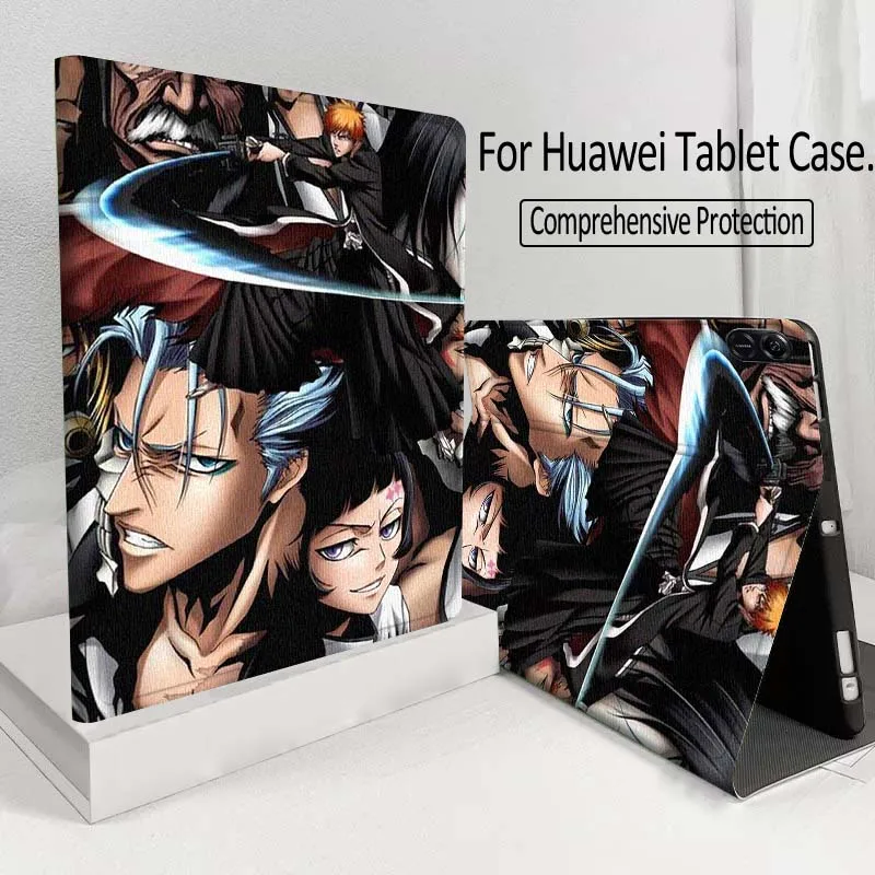 Cartoon B-BLEACHS Cool For Huawei MatePad M5 T5 SE 11 Pro Honor Tab 5 V7 V8 X9 GT 10.1 10.8 Inch Tablet Case