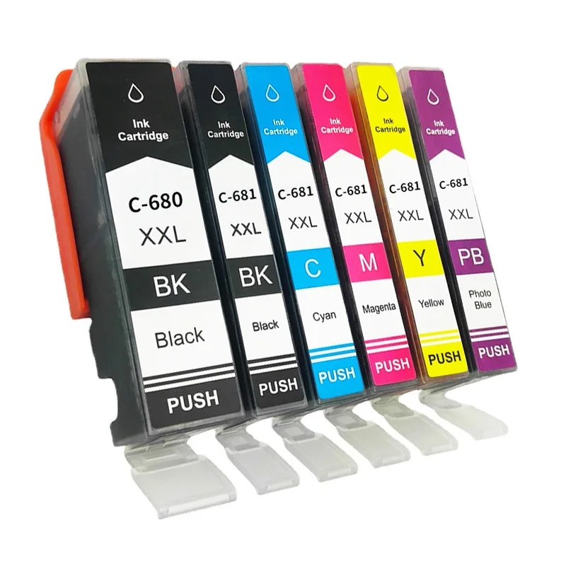 For Canon 680 681 PGI-680 CLI681 ink Cartridge Compatible Printer for TR8560 TS6160 TS6260 TS8160 TS8260 TS9160 TS9560 Printer