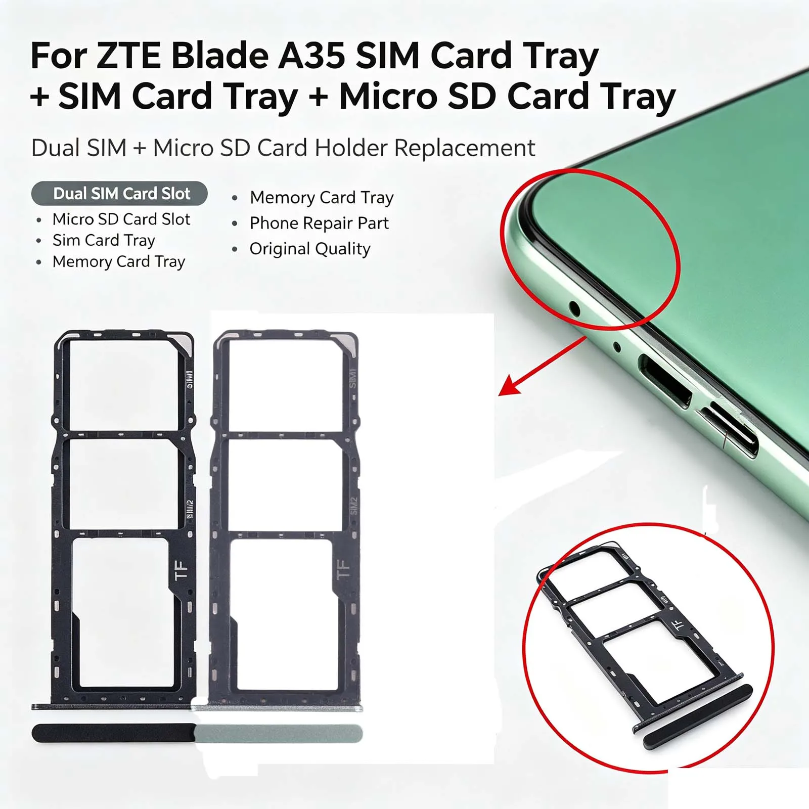 Sim tray zte blade-AliExpress