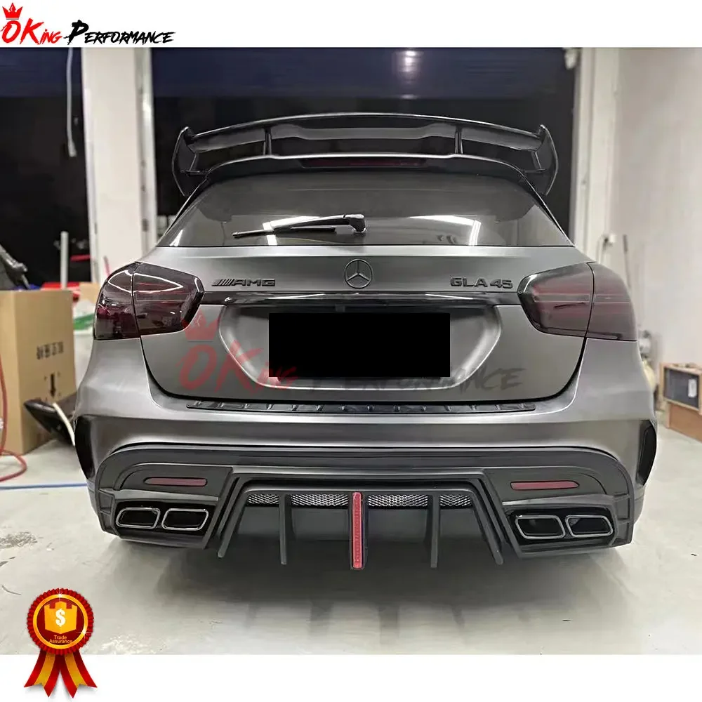 Difusor traseiro de fibra de carbono para Mercedes Benz GLA45 AMG X156 GLA Class Body Kit