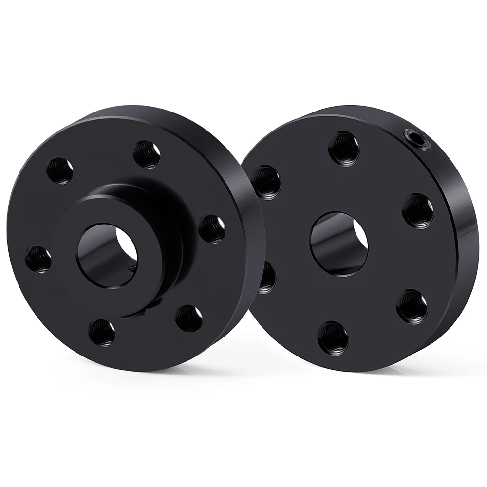 YEAHRUN 2Pcs 6mm Metal Rigid Flange Coupling Motor Guide Shaft Coupler Motor Connector Bearing Fittings for RC Boat Model Parts