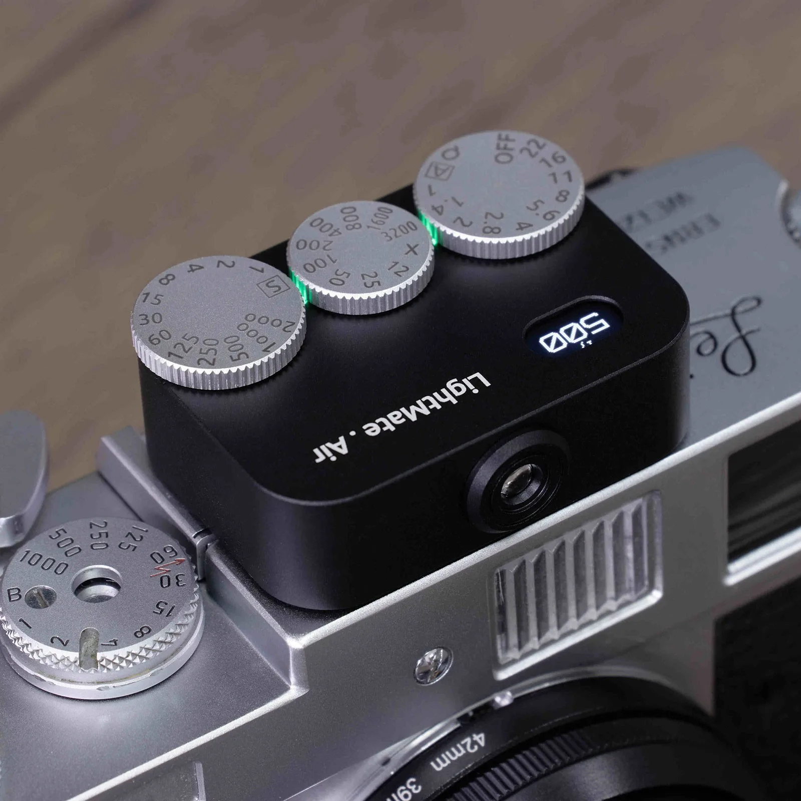 Metall LightMate AirPro Hochpräzises Filmkamera-Lichtmessgerät, 3 Zifferblätter, 35 °   Reflektierendes Weitwinkel-Belichtungsmessgerät