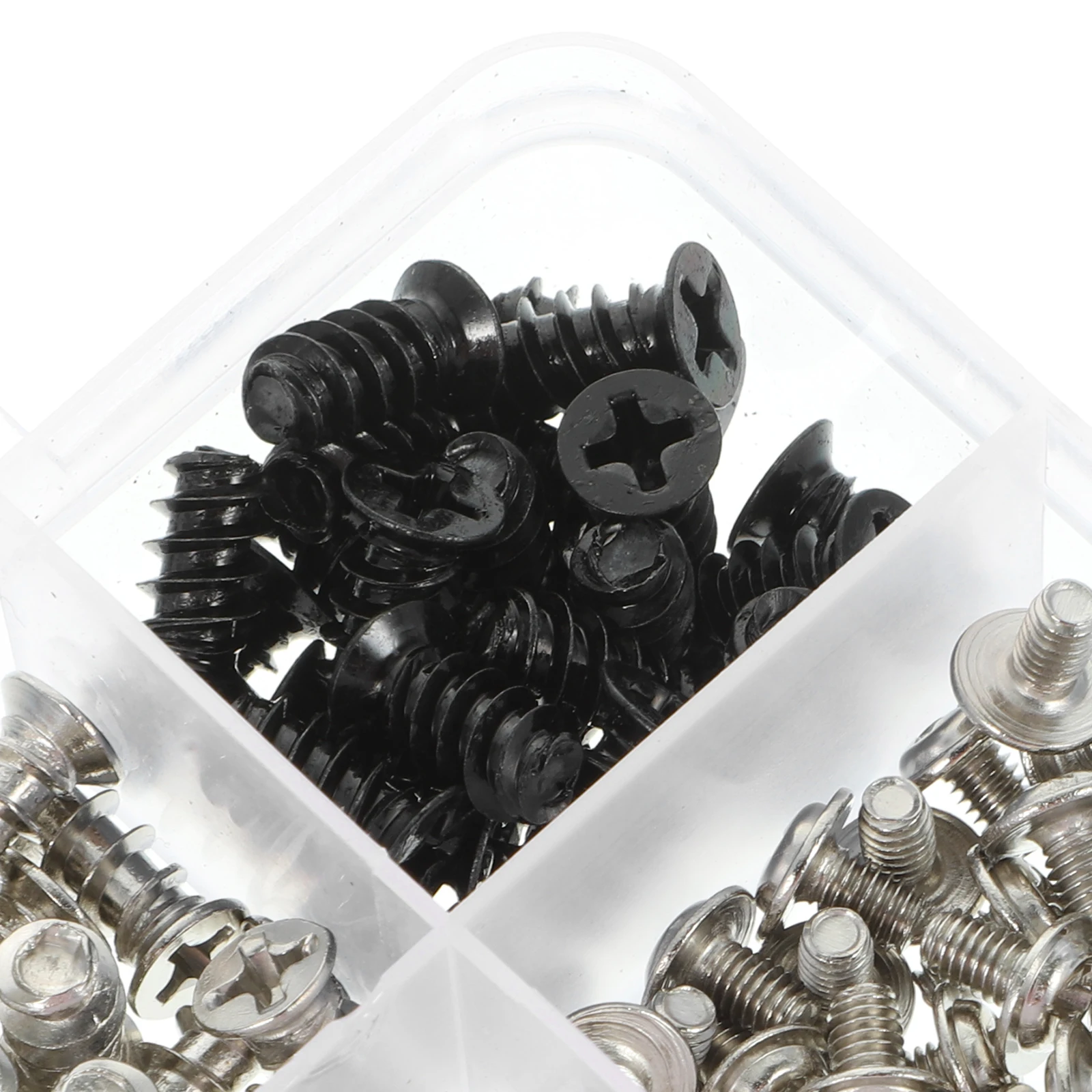 

1 set Computer Screw Kit Carbon Steel Nickel Plated Motherboard Chassis Hard Disk Fan Screws Countersunk Head Small Flat
