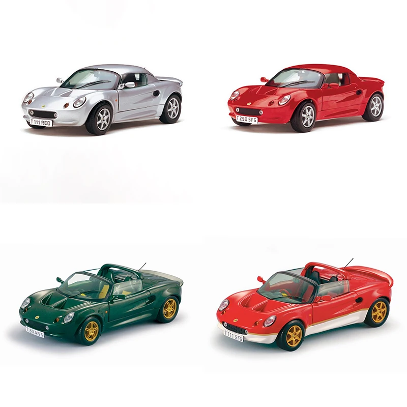 Diecast scala 1/18 Lotus Elise Sports Car simulazione modello di auto in lega Display statico giocattolo da collezione regalo Souvenir Decration