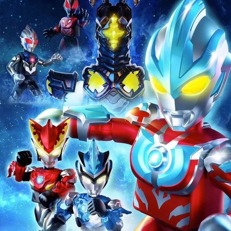 BLOKEE Building Blocks Ultraman Shining Version 5 Ultraman Ginga Super Zetton Luminous Assembled Model Movable Ornaments Gifts