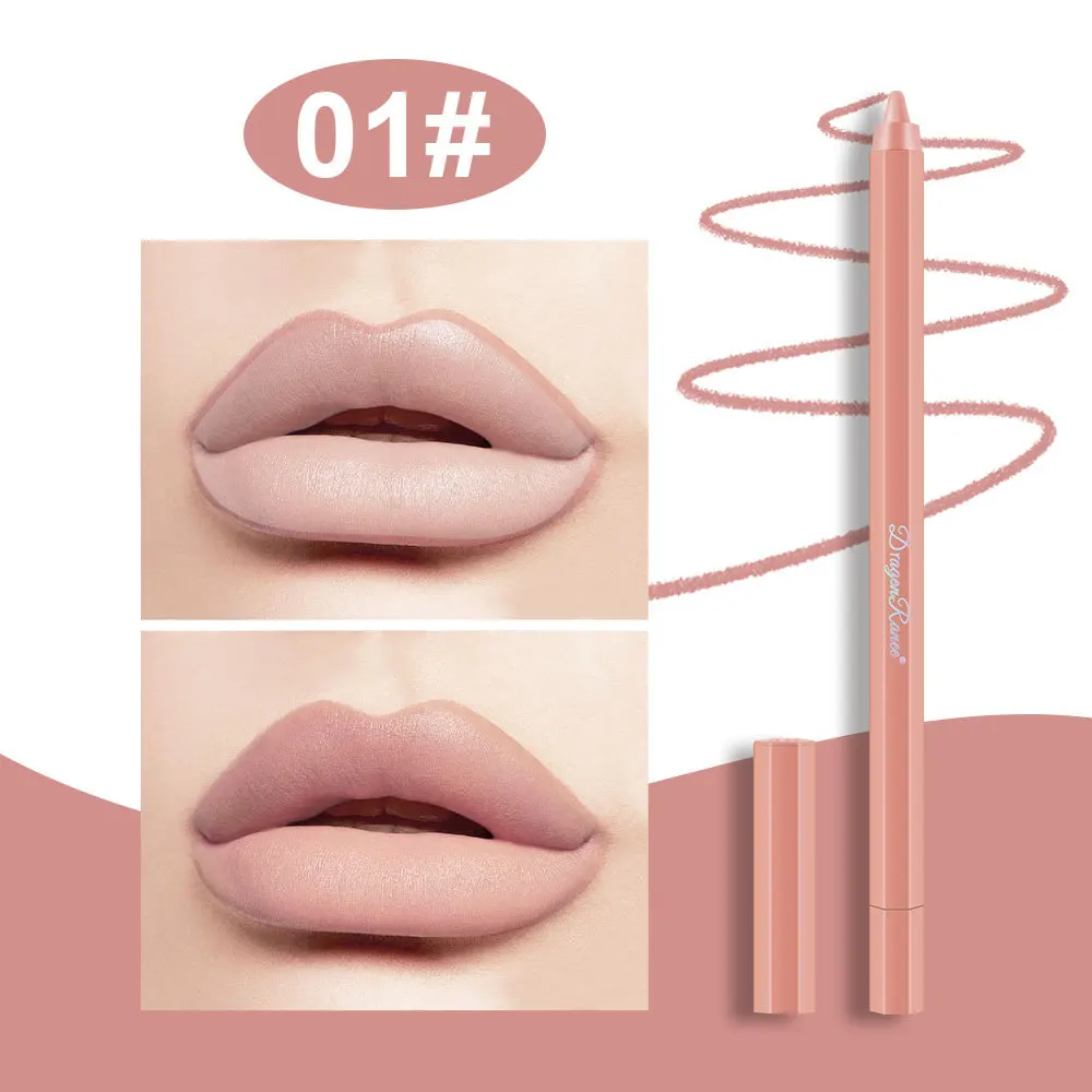 Matte Lip Liner Pencil Waterproof Smudge Proof Long Lasting Outline and Fill Your Lips Velvety Finish Daily Makeup Must Have
