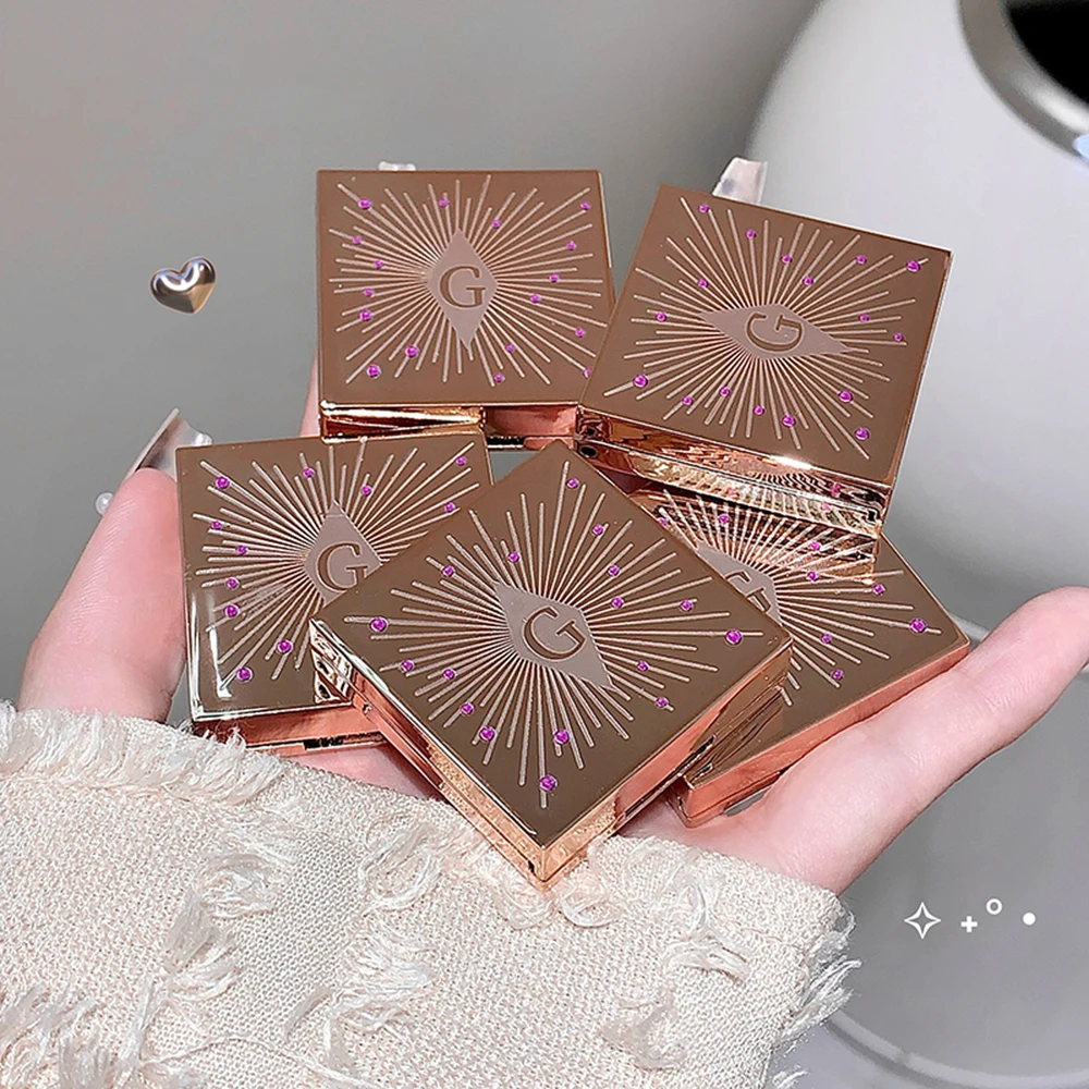 Gege Bear きらめくシングル アイシャドウ パレット、超着色、長持ち、繊細、明るい外観のための完璧なアイシャドウ。