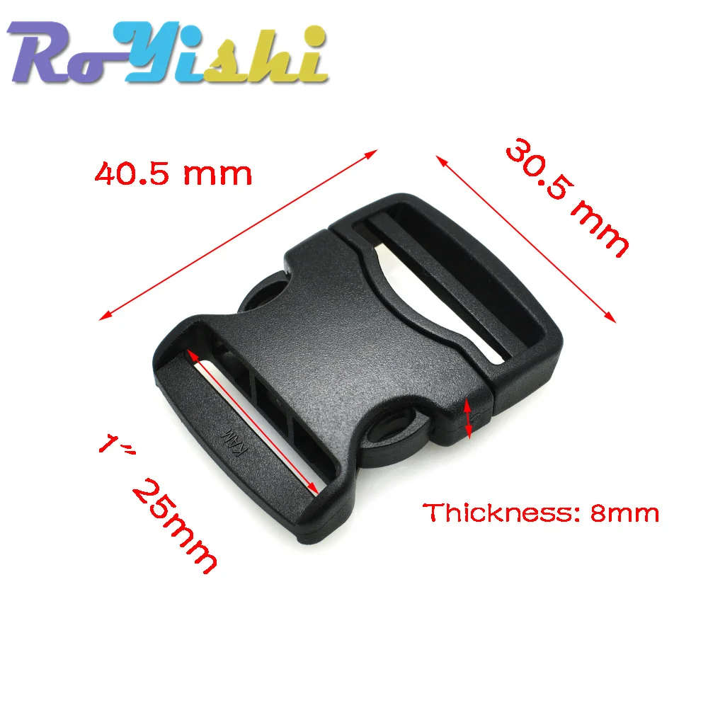 10 Pcs/Pack 20mm 25mm 32mm 38mm 50mm Webbing Detach Buckle for Outdoor Sports Backpaks Students Bags Luggage Travel Accessories