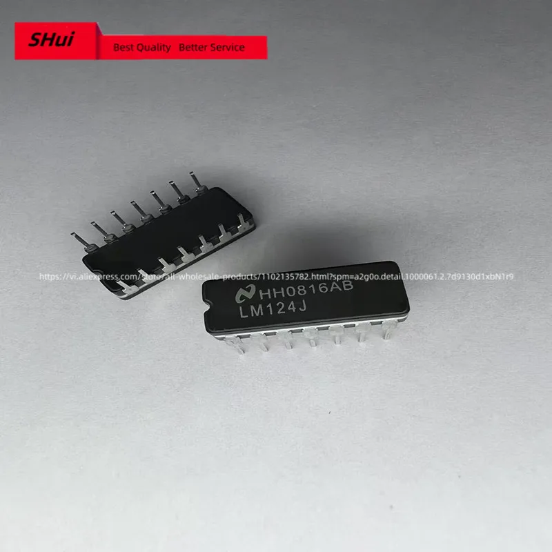 5PCS Brand-new original LM124 LM124J operational amplifier IC package is directly inserted into CDIP-14.