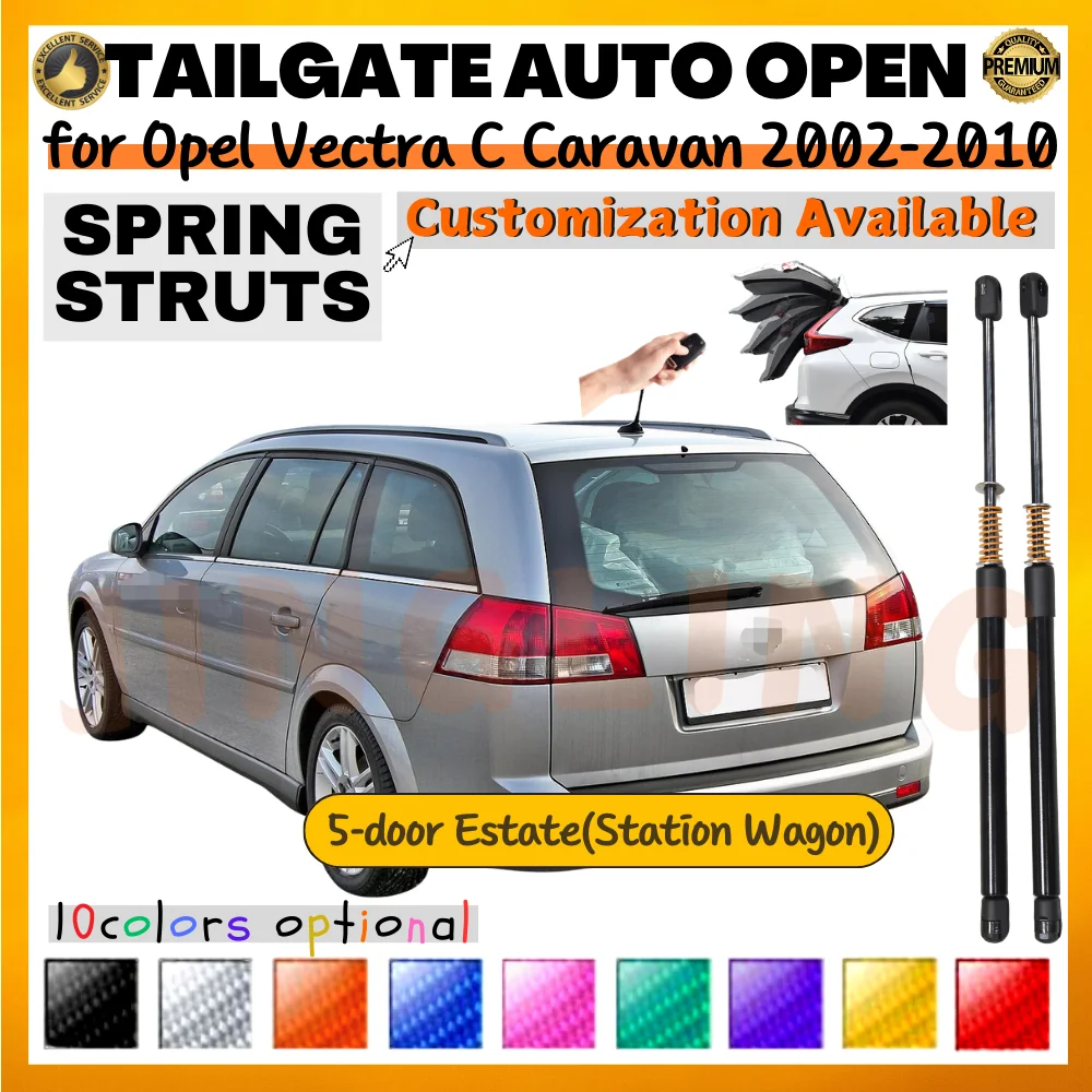 

Qty(2) Trunk Struts with Spring for Opel Vectra C Caravan/Estate 2002-2010 Rear Tailgate Boot Lift Supports Shock Absorbers